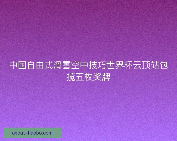 中国自由式滑雪空中技巧世界杯云顶站包揽五枚奖牌